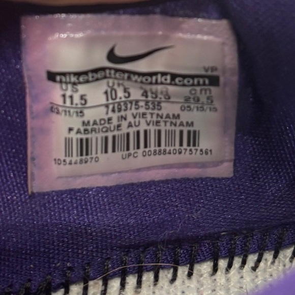 Nike KD 8 VIII Suit Court Purple Men's Size 11.5 - Picture 8 of 8